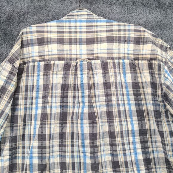 Moose Creek Button Up Shirt Mens Size 2XL Short Sleeve Multicolor Plaid Cotton - Picture 6 of 11
